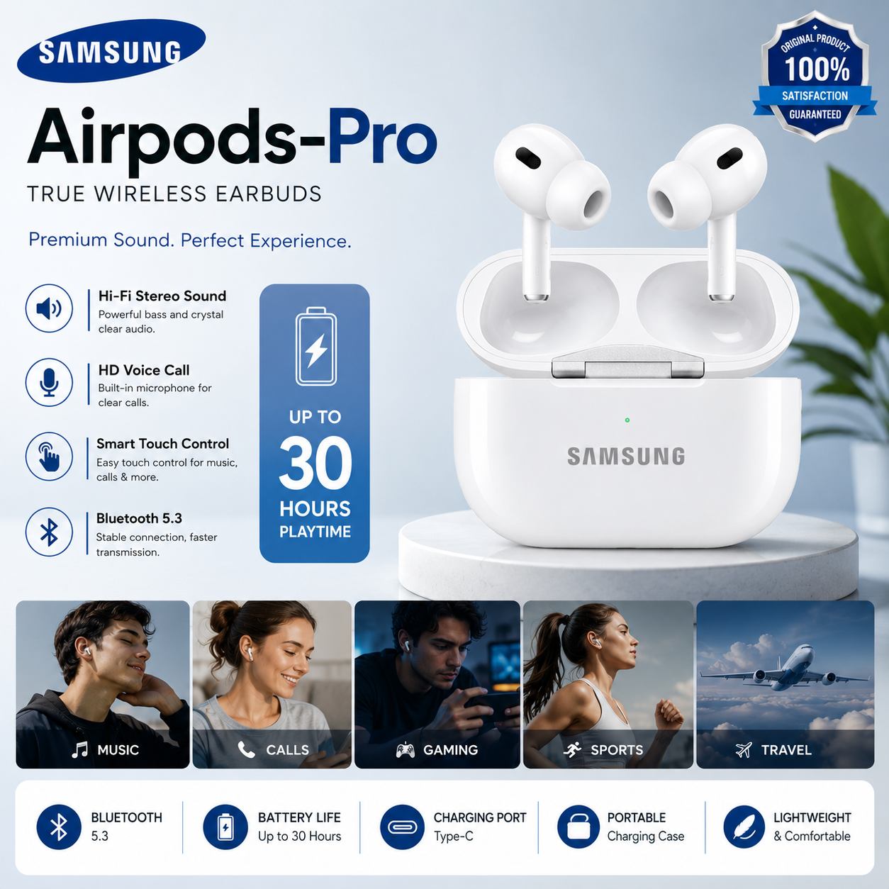 Samsung AirPods Pro Wireless Earbuds